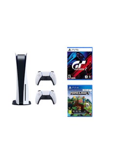 Buy Playstaion 5 (Disc Version) + Extra Dualsense + Gran Turismo Ps5 + Minecraft Ps4 in Egypt