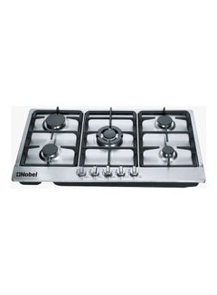 Buy Built In Hobs Stainless Steel 5 Gas Burners NBH9501 Silver in UAE