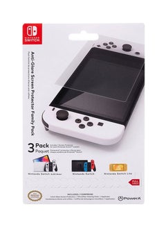 Buy PowerA Nintendo Switch Anti-Glare Screen Protector Family Pack in UAE