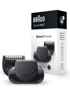 اشتري Easy Click Trimmer Attachment For New Generation Series 5 6 And 7 Electric Shaver With Five Different Lengths For Beard Styling 8 x 6.5 x 16cm في الامارات