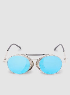 Buy Women's Sunglass With Durable Frame Lens Color Blue Frame Color Silver in Egypt