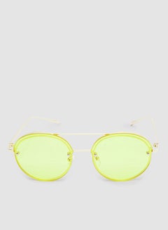 Buy Women's Sunglass With Durable Frame Lens Color Yellow Frame Color Gold in Egypt