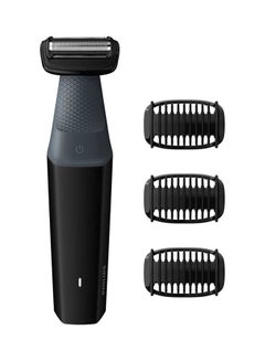 Buy Smooth Body Includes 3 comb shave Series 3000 Black/Grey 350grams in Saudi Arabia