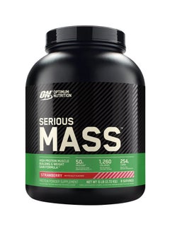 Buy Serious Mass Protein - Strawberry - 2.72 Kg in UAE
