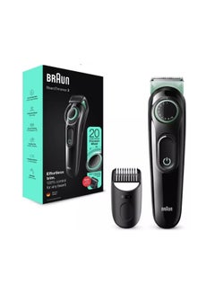 Buy Beard Trimmer BT3221 With Precision Dial And Comb Black Black/Blue in Saudi Arabia