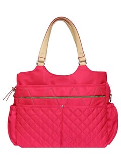 اشتري Fashion Diaper Bag With Multiple Pockets - Red في السعودية