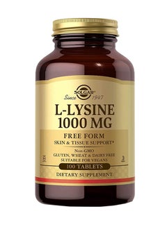 Buy L-Lysine Dietary Supplement 1000mg - 100 Tablets in UAE