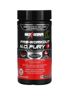 Buy Pre Workout N.O. Fury - 60 Caplets in UAE