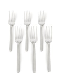 Buy 6 Piece Forks Set - Made Of Stainless Steel - Silverware Flatware - Fork Set - Serves 6 - Design Silver Antila Silver Antila 6 Pc Fork in UAE