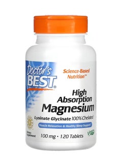 Buy High Absorption 100mg Chelated Magnesium Dietary Suppliment - 120 Tablets in Saudi Arabia