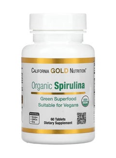 اشتري Organic Spirulina Dietary Supplement, 60 Tablets في السعودية