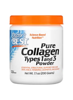 اشتري أنواع الكولاجين النقي 1 و 3 مسحوق مكمل غذائي 7.1 أونصة (200 جم) في الامارات