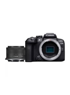 اشتري كاميرا EOS R10 بدون مرآة + عدسة RF-S مقاس 18-45 مم F4.5-6.3 IS STM في السعودية
