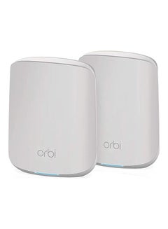 اشتري Orbi Mesh WiFi System (RBK352) | WiFi 6 Mesh Router with 1 Satellite Extender |WiFi Mesh Whole Home Dual Band Coverage up to 2,500 sq. ft. and 30+ Devices | AX1800 WiFi 6 (Up to 1.8 Gbps) White في السعودية