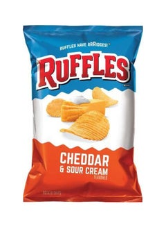 Buy Imported Cheddar And Sour Cream Potato Chips 184.2grams in UAE