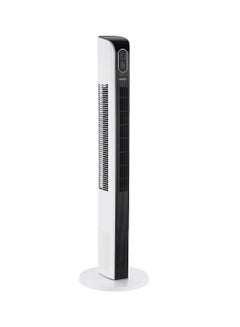 Buy Digital Tower Fan| With Silent, Smooth and Safe Operation| Automatic Oscillation Function and Wide Range, 3 Speeds: Low, Middle and High| Ideal For Home, Office, Garage, Apartment| 2 Years Warranty GF21167 White, Black in UAE