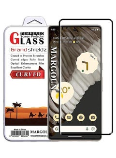 Buy Google Pixel 7 Pro Screen Protector Tempered Glass 9H Anti-Scratch Shatterproof HD Edge to Edge Full Coverage Film 6.7 Inch Clear/Black in UAE