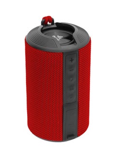 Buy Bluetooth Wireless Water Resistant 4 Hours 10W Portable Speaker EVAUD-MB10AR Red in UAE