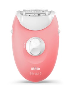 Buy Silk-Epil SE 3176  3 Legs Epilator With Massage Cap Pink in Saudi Arabia