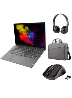 Buy V15 G2 ITL Laptop With 15.6-Inch FHD Display, Core i3-1115G4 Processor/8GB RAM/256GB SSD/Intel UHD Graphics/Windows-11 With Laptop Bag +Wireless Headphone And Mouse English Black in UAE
