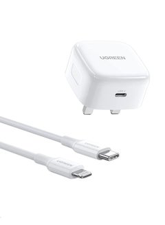 Buy iPhone Charger Type C With 1M Fast Lightning Cable Quick Charging USB C Plug Compatible With New iPhone 14/14Pro/14Pro Max/14 Plus/13Pro Max /13 Pro/13/12/11/XS iPad Mini 6/ iPad Pro White in Saudi Arabia