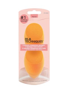 Buy 2-Piece Miracle Complexion Sponge-Packaging Vary Orange in UAE