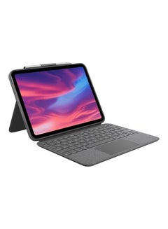 اشتري Combo Touch For iPad 10th Generation Keyboard Case-Detachable Backlit With Kickstand Trackpad Smart Connector English-Arabic Keyboard Oxford Grey في الامارات