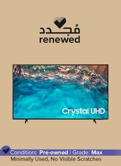 Buy Renewed - 75 Inch Crystal UHD 4K Smart TV (2022) BU8000 UA75BU8000UXZN Black in UAE