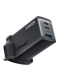 Buy Wall Charger 65W With GaNPrime, 2-Ports USB-C, 1-Port USB-A, 735 Charger Black in UAE