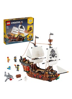 Buy 6288739 Creator 3in1 Pirate Ship 31109 Building Playset for Kids who Love Pirates and Model Ships. Makes an Exciting Birthday Present or Christmas Gift for Children who like Creative Play and Adventures (1,260 Pieces) 9+ Years in Saudi Arabia