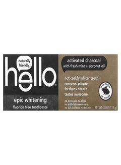 Buy Epic Whitening Toothpaste With Activated Charcoal White 113grams in UAE