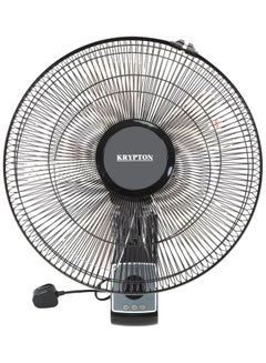 Buy 16 Inch Wall Mount  Fan With Remote 60.0 W KNF5242 Black in UAE