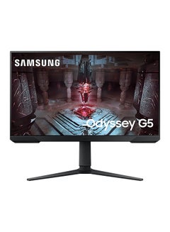 اشتري 27 Inch Odyssey G5 QHD 165Hz Gaming Monitor, HDR 10, Adjustable screen (Tilt, Swivel, Pivot), 16:9, LS27CG510EMXUE Black في الامارات