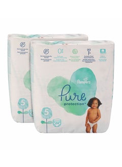 Buy Pure Protection Dermatologically Tested Diapers, Size 5, +11 Kg, 24 Diaper Pack of 2 in UAE