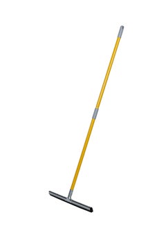 Buy Plastic Floor Squeegee With Handle Yellow/Grey 55cm in UAE