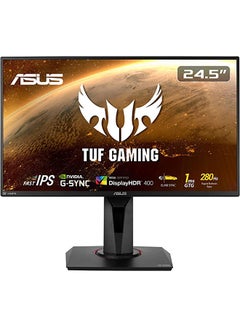 اشتري شاشة ألعاب FHD TUF Gaming VG259QM مقاس 24.5 بوصة (1920 × 1080)، تقنية IPS سريعة، إمكانية زيادة سرعة التشغيل 280 هرتز، 1 مللي ثانية (GTG)، مزامنة ضبابية الحركة المنخفضة للغاية، متوافقة مع G-SYNC، DisplayHDR 400 في الامارات