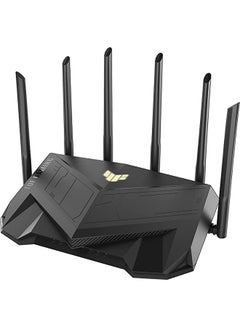 اشتري TUF AX5400 Dual Band WiFi 6 Gaming Router, AiMesh, 2.4G Hz / 5 GHz Operating Frequency, 574+4804 Mbps, AX technology black في الامارات