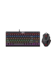 Buy Redragon K568R-BA Gaming Keyboard & Mouse Combo (Rainbow Mechanical Blue Switch M609 3200 DPI) in Egypt