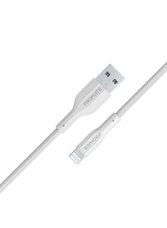 Buy Usb-A To Lightning Cable Durable 10W Charger With 480 Mbps Data Transfer White in UAE