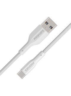 Buy Super Flexible Data and Charge USB-C Cable 1M White in Saudi Arabia