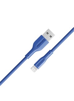 Buy Usb-A To Lightning Cable Durable 10W Charger With 480 Mbps Data Transfer Navy in Saudi Arabia