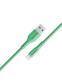 Buy High Tensile Strength Data & Charge Cable for Apple Devices 1M Green in Saudi Arabia