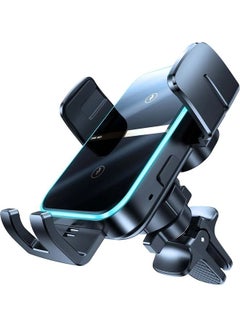 اشتري Car Air Vent Car Charger 15W Dual Coil Wireless Charging For iPhone 14 Plus/14 Pro Max/13 Pro Max/12 Pro/12 Mini, Galaxy Z Flip4/3, S22 S21+ Note Black في مصر