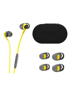 اشتري Cloud Earbuds Gaming Earphones With Mic -  Ideal For Mobile And Gaming Consoles - 3 Ear Tip Sizes Included - Compatible With Devices With 3.5Mm Ctia Standard Connectors  (Yellow) في مصر