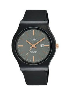 اشتري ساعة يد بعقارب مقاومة للماء بتصميم دائري وسوار من السيليكون طراز AH7U61X للنساء في مصر