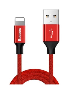 اشتري Lightning Cable USB Charging Sync Lightning Cord Compatible With iPhone 14 13 12 SE 11 11 Pro 11 Pro Max  XS MAX XR X 8 7 6S 6 5 iPad 1.8m- Red في الامارات