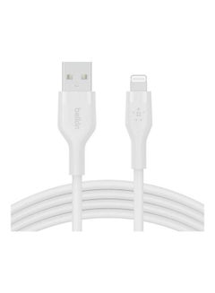 Buy MFi Certified Boost Charge USBA Cable With Lightning Connector 1M White in Saudi Arabia