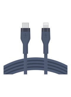 Buy Boost Charge Type-C To Lightning Silicone Cable 3M Blue in Saudi Arabia