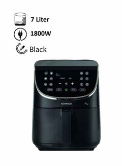 Buy Digital Air Fryer, 2.8Kg, Rapid Hot Air Circulation 7 L 1800 W HFP80.000BK Black in UAE