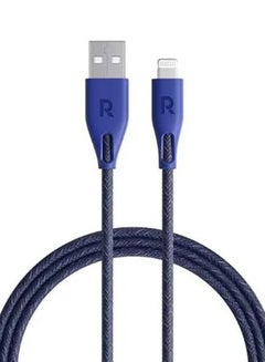 Buy MFi Certified USBA To Lightning Charging Cable 1.2M Blue in Saudi Arabia